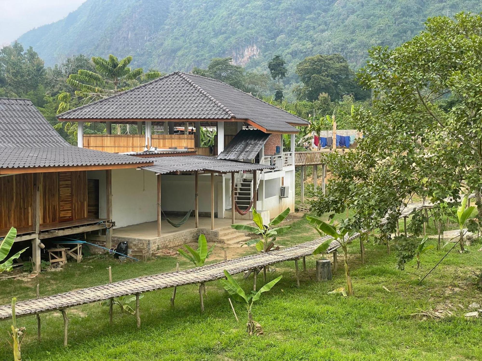 Eco Farm Stay And Hostel Nongkhiaw Exterior foto